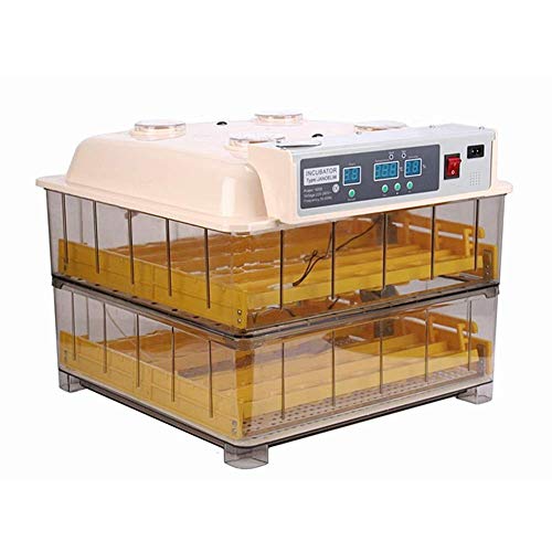 OMLTER Small Automatic Incubator 96 Eggs Hatcher with Temperature Humidity Control & Automatic Egg Turning Incubator for Chickens, Ducks, Birds