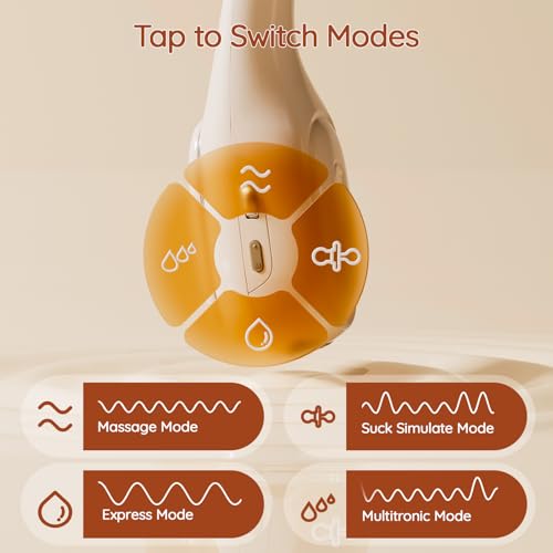 Image of NCVI Wearable Breast Pump, Neckband Style Hands-Free, with Slim Cups