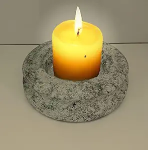 Essential Stone Candle Holder/Stand, Stand for Table, Home Decoration,Office Decoration, Festive Decoration, Corporate Gift (Pack of 1)