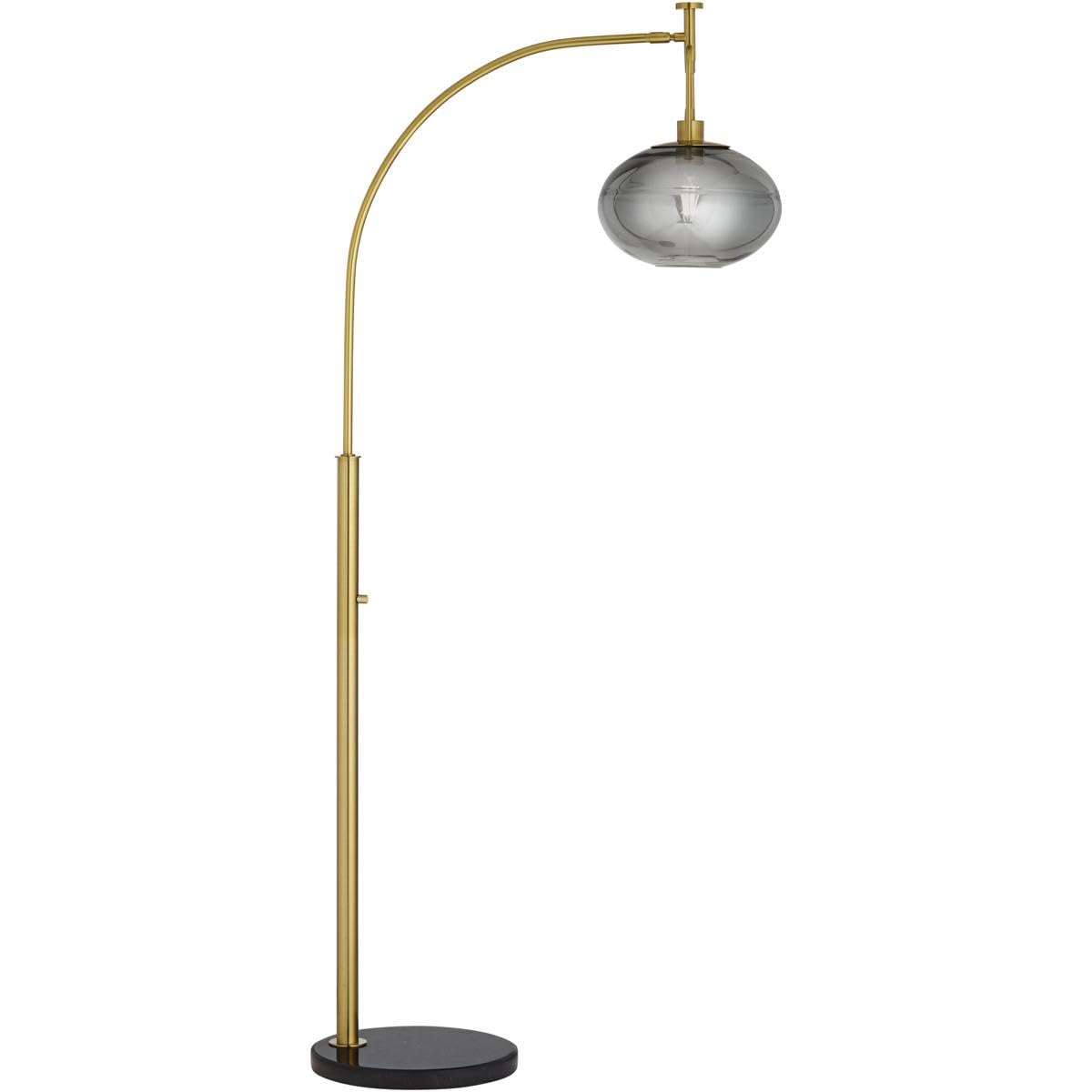 pacificcoastlighting 69" Cosmo Gray Orb and Gold Modern Arc Floor Lamp