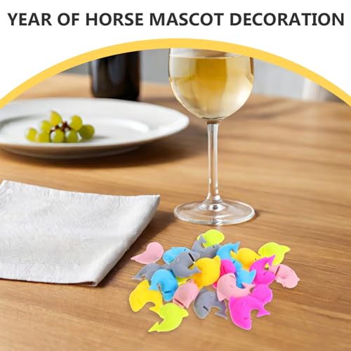 Marcadores para copas de vino y cóctel PRETYZOOM en silicona, juego de 24 dijes para fiestas y bares 7