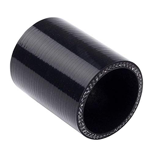 MOOSUN Universal 3" Inch Aluminum Intercooler Piping U-Pipe Kit with Coupler Black and T-Clamps - Image 3