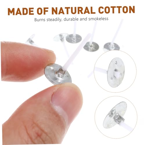 Suministros para hacer velas 500 pzas mechitas 2.6 cm miniatura 3