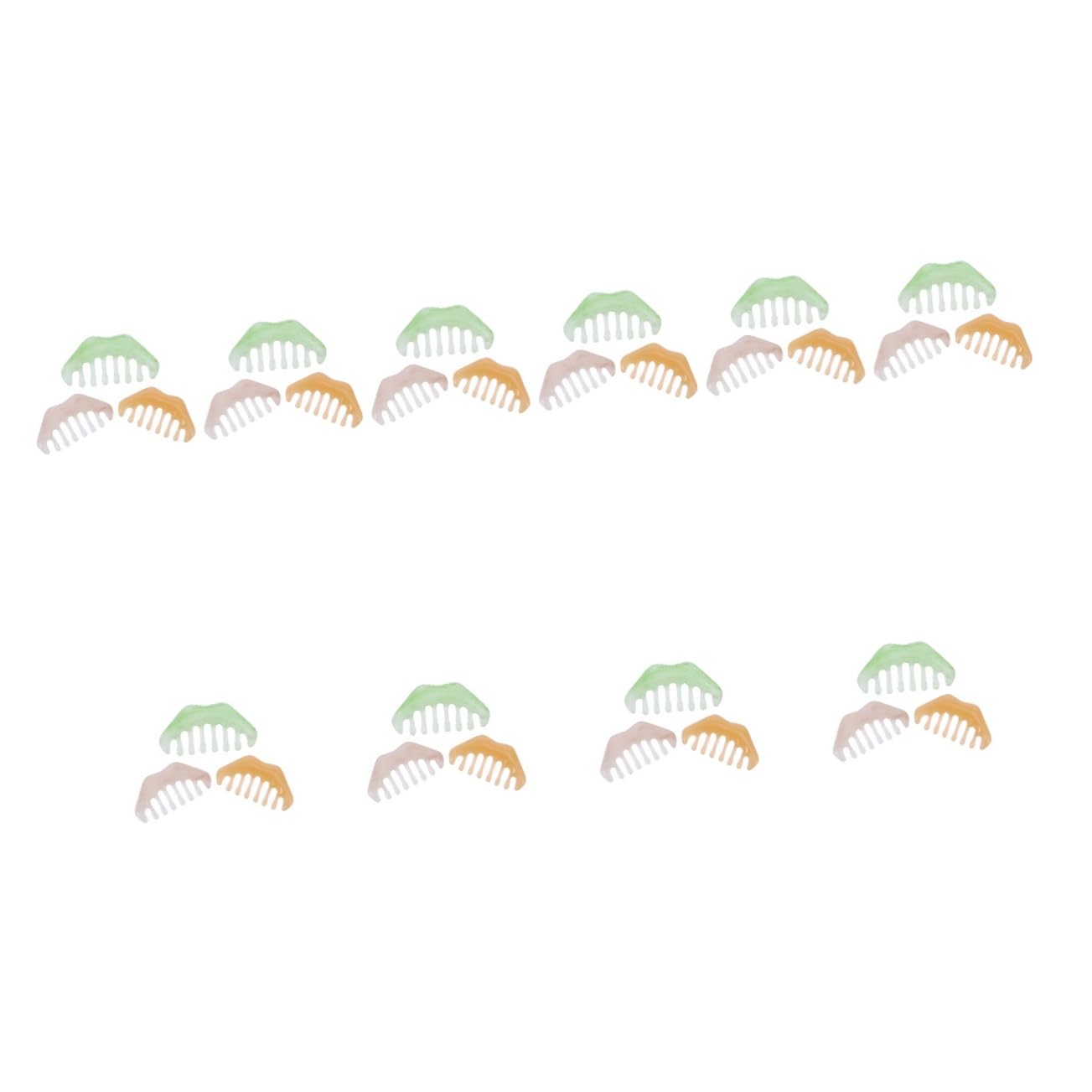 VALICLUD 10 Set Pettine Da Massaggio Spalliera Cuoio Capelluto Comb Pettini Pettine Raschiante Di Raschiante Per Il Corpo Massaggiante Per Il Corpo Resina 3 Pezzi * 10