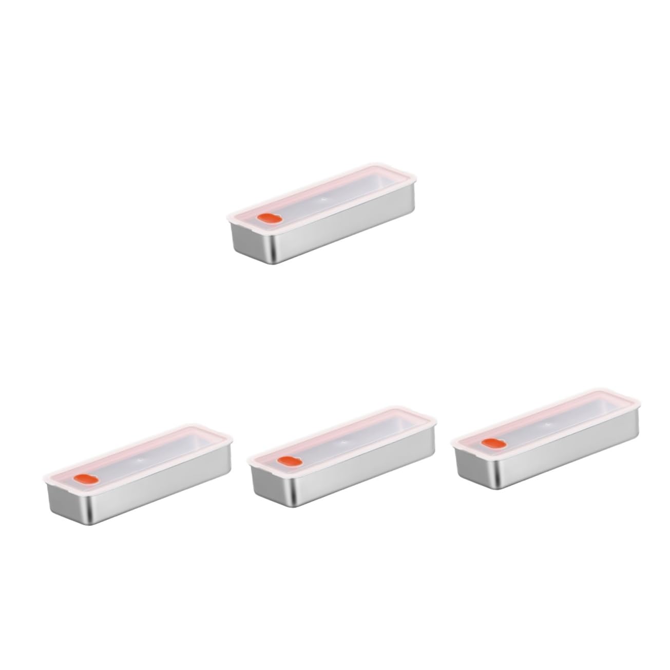 Cabilock 4piezas Contenedor De Tocino Hermético De Inoxidable Refrigerador Organizador De Almacenamiento De y Alimentos Para Guardar Tocino Queso