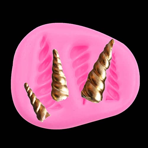 BB041 BB041 Silikonform mit Einhornhornhorn-Horn, klein, Regenbogenfarben Cover