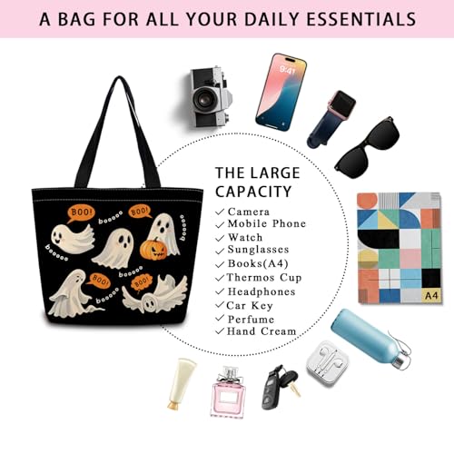 Bolsa Tote Reutilizable Boo Spooky para Compras miniatura 7