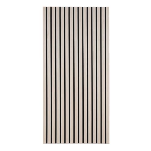 ISOISL Panneaux acoustiques en bois - 0,72 m² - 1 jeu de 120 x 60 cm - Revêtement mural 3D - Panneaux muraux en feutre - Chêne naturel pour salon, bureau à domicile, studio