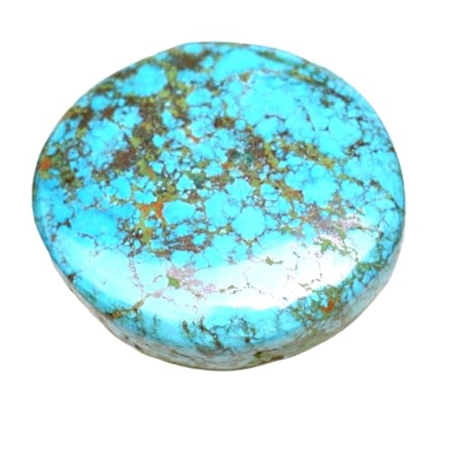 Turquoise naturelle ronde 26mm pour fabriquer votre bague bohème ou collier DIY