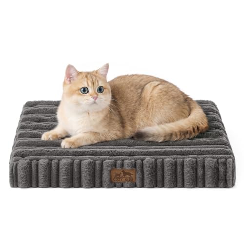 COZY KISS Orthopedic Washable Dog Bed for Puppies & Cats, Removable, Grey