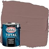Glidden Total Interior Wall Paint & Primer All-in-One, Oakwood Brown/Red, Flat,...