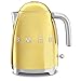 Smeg KLF03GOUS 50's Retro Style Aesthetic Electric Kettle with Embossed Logo, Gold