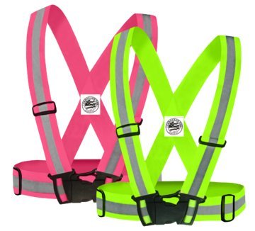 Carabash USA Reflective Vest - Best High Visibility Vest used for Daytime and Nighttime Running Cycling Motorcycle Walking Hiking Bicycle. LightWeight and Elastic Try Risk Free in Pink or Green