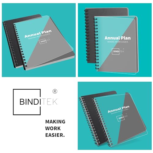 Image of Binditek 20 Mil Binding Covers, 8.5x11 Inches, Semi-Transparent, 50 Pack