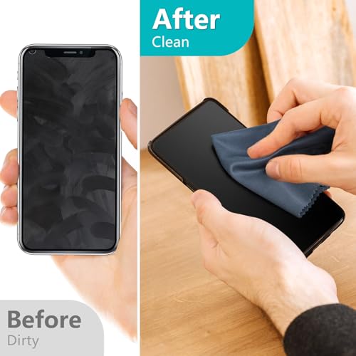 Romon Panni Microfibra Occhiali, 20Pcs Microfibra Panno Di Pulizia Per La Pulizia Di Lenti Panno Pulizia Occhiali Da Vista Riutilizzabile, 20Cm X 20Cm Per Pulire Occhiali, Lenti, Tablet, Telefoni - 4