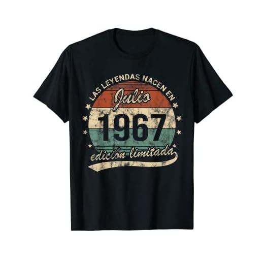 Leyendas Nacen Julio 1967 Cumpleaños Retro Camiseta