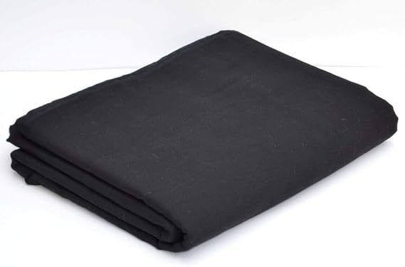 Sikh Cotton Turban for Men | Black Color | 5 Meter Unstitched Punjabi Pagri