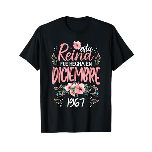 Hecha En Diciembre 1967 Mujer Regalo 57 Años Cumpleaños Camiseta