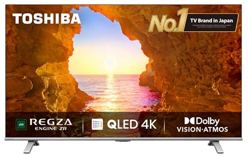 TOSHIBA 139 cm (55 inches) C450ME Series 4K Ultra HD Smart QLED TV 55C450ME (Silver)
