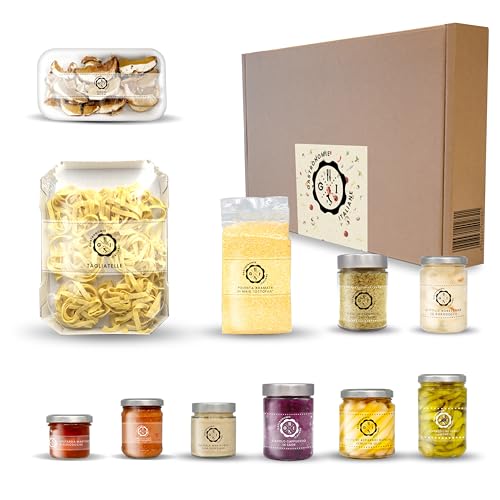 Box Venezia-Milano, 11 Items - Productos gourmet italianos, artesanale, tarros de cristal, larga duraciòn, 4670, caja regalo