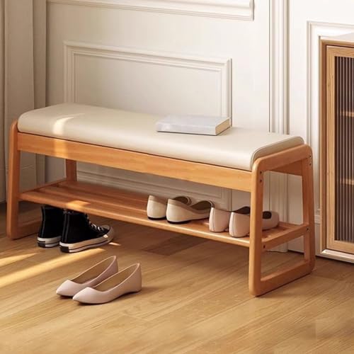 Banc de rangement à chaussures compact avec étagères ouvertes pour petit espace - 6
