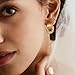 SHERLOVE Stocking Stuffers for Women Chunky Gold EarringsTrendy Dangle Drop Knot Statement Earrings Hypoallergenic Lightweight Gold Jewelry Women Christmas Gifts