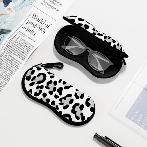 Image of Sunglasses Soft Case, Ultra Light Portable Neoprene Zipper Glasses Case for Men Women