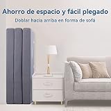 Amazon Basics Materac składany z pianką z pamięcią kształtu, z poszewką, 120 x 195 x 10 cm