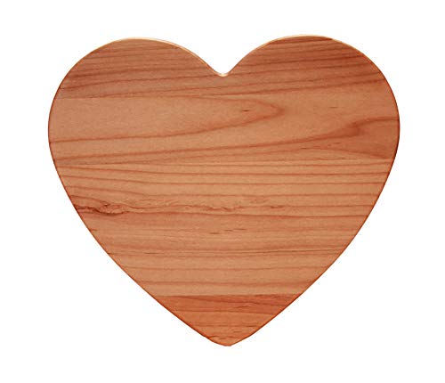 Hardwood Heart Shaped Cheese Serving Board (11