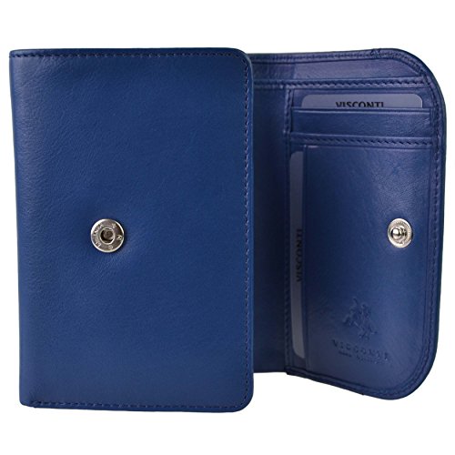 Porte-Monnaie Visconti Cuir Compact à Rabat Idéal Sac à Main