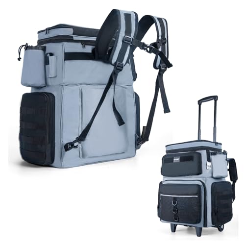 Goture 66L Rolling Tackle Box with Cooler, Large Fishing Bag ...