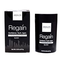 Regain Hair Fibers by Absolute 0.35oz/10g Black