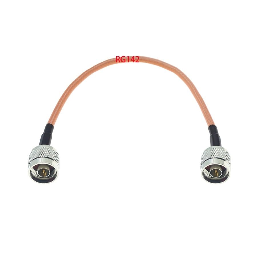 N Male to N Male Plug Connector for RG58 RG142 RG174 RG316 RG400 RG402 RG405 Connector Test Coax Cable(RG174,10M)