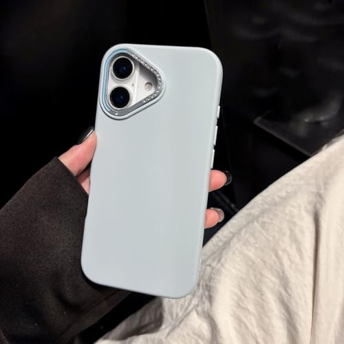 Coque de Luxe à Paillettes iPhone 13 Pro en Silicone Liquide Bleu Anti-choc