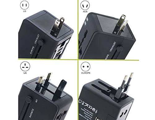 Cuttlefish Universal Worldwide Travel Adapter with Dual USB Ports 4