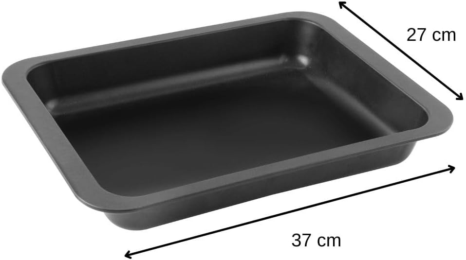Zenker "Special Cooking" Oven Baking Tin, Black, 14.57 x 10.63 x 1.97"