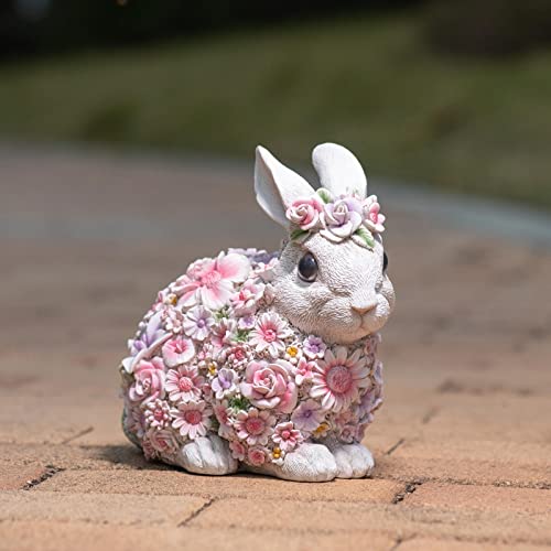 Suynybhf Rabbit Statue Outdoor Statues Bunny Figurines Garden Decor Resin Easter Decorations Bunnies Gifts Home House Kitchen Figurine Patio Lawn Yard Art Housewarming Funny Decoration (8Inch) #TOP3