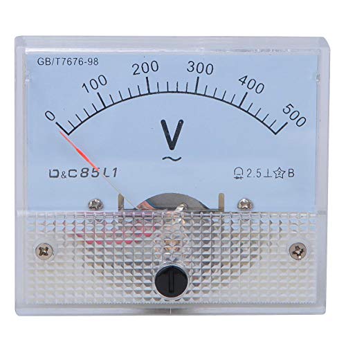 Puntatore quadrato analogico Volt Indicatore pannello ago Puntatore AC Voltmetro
