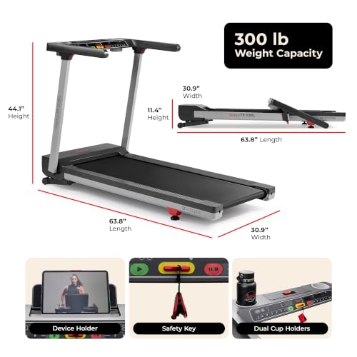 Sunny Health & Fitness Auto Incline Treadmill, Fully Assembled Walking Pad - image 7
