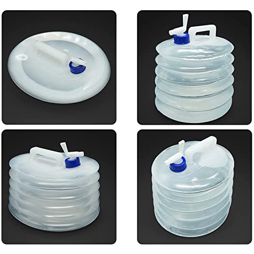 FOXNSK Collapsible Water Container, 5L 10L 15L Portable Folding Water Carrier with Tap, BPA Free Water Carrier Tanks - Image 4