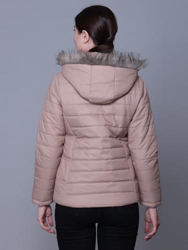 Image of RARE TIMES Women's Stylish Solid Full Sleeves Jacket | Winter Wear Quilted Jacket for Travelling | Regulaer Fit Puffer Jacket For Women