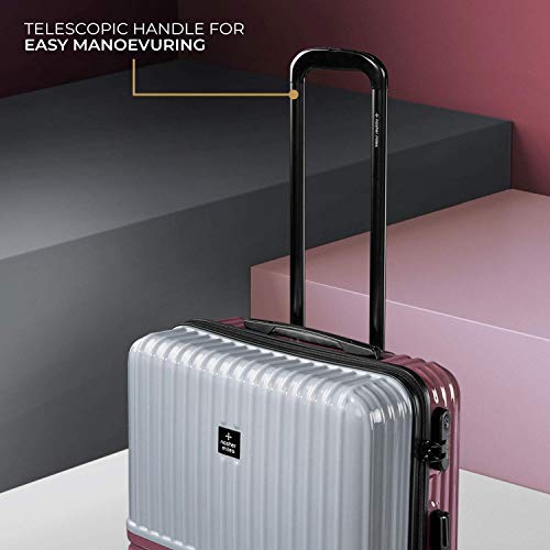 Image of Nasher Miles Istanbul Hard-Sided ABS and PC Luggage Set of 3 | 55cm, 65cm & 75cm | 8 Wheels Small, Medium & Large Trolley Bag for Travel | Suitcase (Multicolor)