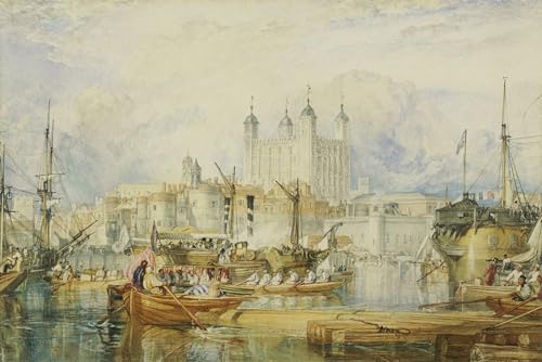 Pintura sobre Lienzo de la Torre di Londra de Turner: Arte Clásico Premium 60x90cm