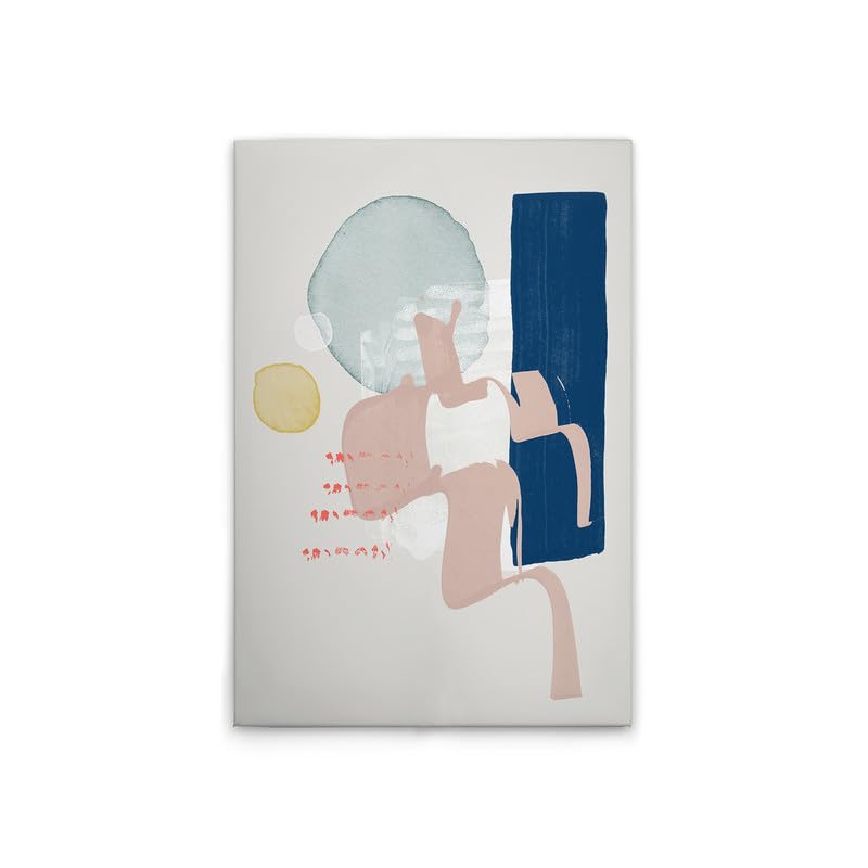 Toile art abstrait multicolore DD132296 60x90cm pour réveiller un mur blanc triste
