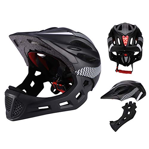 Faviye Kids Sport Helmet Casco Integral Desmontable para niños Casco Integral para Bicicleta Patineta Scooter