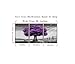 HUADAOART Canvas Prints Purple Tree Framed Canvas Wall Art for Home Decor Perfect 3 Panels Wall Purple Scenery Decorations for Living Room Bedroom Office Each Panel 12x16inch (Purple)