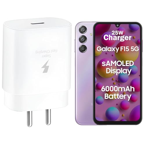 Image of Original 25W USB Type C Super Fast Charger Adapter Compatible for Samsung Galaxy S21 /S21+ /S21 Ultra /S20 /S20+ /S20 Ultra /Note 10,20 /Note 20 Ultra /Note10+ |Only Adapter| White