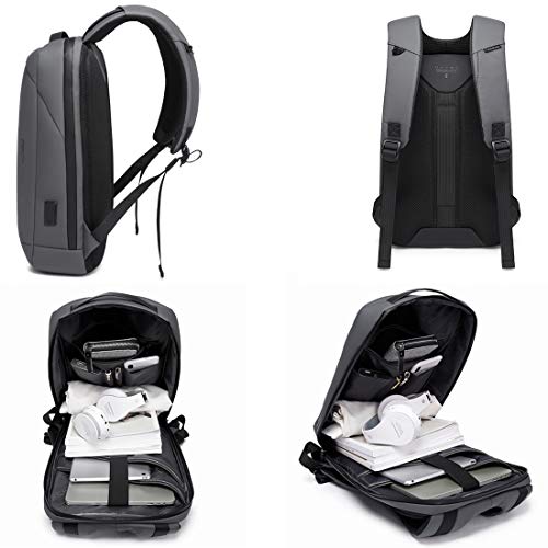 班歌\Bange Store BANGE Water Resistant Anti-Theft Laptop Backpack Black - Image 4