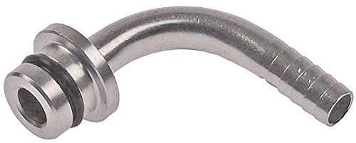 SHURFLO Raccord de tuyau d'entrée gaz 1/4 en acier inoxydable Post-Mix Cover