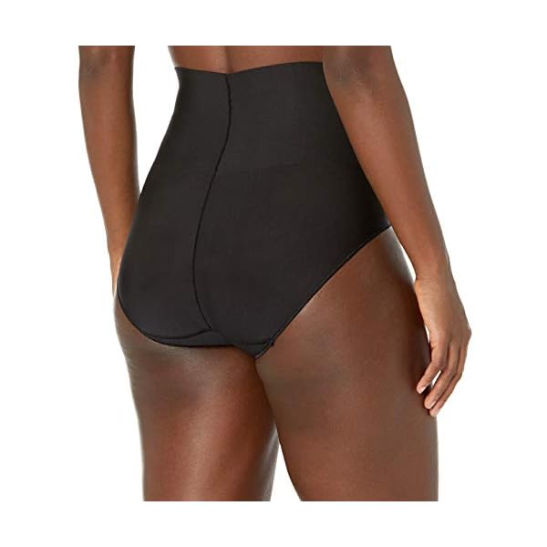 Maidenform-Womens-Tame-Your-Tummy-Shaping-Lace-Brief-with-Cool-Comfort-DM0051 Maidenform womens Tame Your Tummy Shaping Lace With Cool Comfort Dm0051 Shapewear Briefs, Black, X-Large US